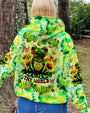 Be You The World Will Adjust Frog Sunflowers Green Tie Dye Graphic AOP Shirts _12_ KWyI8