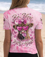 Be You The World Will Adjust Funny Cow with Bow and Heart Glasses AOP Shirts _5_ VPtHo