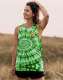 Be You The World Will Adjust Green Frog Hippie Tie Dye Graphic AOP Shirts _11_ tus6J