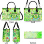 Be You The World Will Adjust Green Hippie Frog Psychedelic Peace Leather Bag _6_ Yeqij