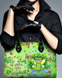 Be You The World Will Adjust Green Hippie Frog Psychedelic Peace Leather Bag _8_ QeQnv