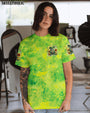 Be You The World Will Adjust Green Tie Dye Groovy Frog Hippie Vibes AOP Shirts _10_ zjdWq