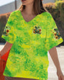 Be You The World Will Adjust Green Tie Dye Groovy Frog Hippie Vibes AOP Shirts _12_ T6SQH