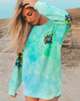 Be You The World Will Adjust Hippie Frog Sunflower Tie Dye AOP Shirts _2_ YiRC2