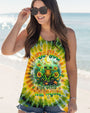 Be You The World Will Adjust Hippie Frog Sunflowers and Moon Tie Dye AOP Shirts _5_ JXYI0