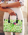 Be You The World Will Adjust Hippie Frog Whimsical Green Leather Bag _8_ 8xzSl