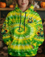 Be You The World Will Adjust Hippie Frog with Sunflowers Tie Dye AOP Shirts _4_ hT7LQ