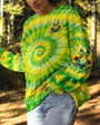 Be You The World Will Adjust Hippie Frog with Sunflowers Tie Dye AOP Shirts _6_ eFb9H