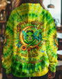 Be You The World Will Adjust Moon Frog Hippie Green Tie Dye AOP Shirts _12_ Lkhyx