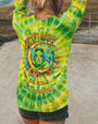 Be You The World Will Adjust Moon Frog Hippie Green Tie Dye AOP Shirts _7_ jFeQ4