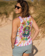Be You The World Will Adjust Pastel Tie Dye Peace Frog with Sunflowers AOP Shirts _11_ E5M5n