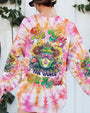 Be You The World Will Adjust Pastel Tie Dye Peace Frog with Sunflowers AOP Shirts _12_ l8ZQs