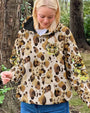 Be You The World Will Adjust Peace Frog Leopard with Glasses and Bow AOP Shirts _4_ yWxdr