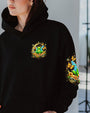 Be You The World Will Adjust Peace Frog Moon and Butterfly Graphic AOP Shirts _4_ SDUKj