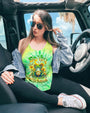 Be You The World Will Adjust Peace Frog and Sunflower Tie Dye Hippie AOP Shirts _9_ 791ur