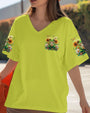 Be You The World Will Adjust Peace Frog with Daisy and Sunflowers Hippie Style AOP Shirts _2_ vDKCb