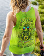 Be You The World Will Adjust Pineapple Frog Neon Green Peace Symbol AOP Shirts _11_ 4trDC
