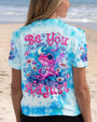 Be You The World Will Adjust Pink Peace Frog and Moon Tie Dye AOP Shirts _3_ Rt4a2