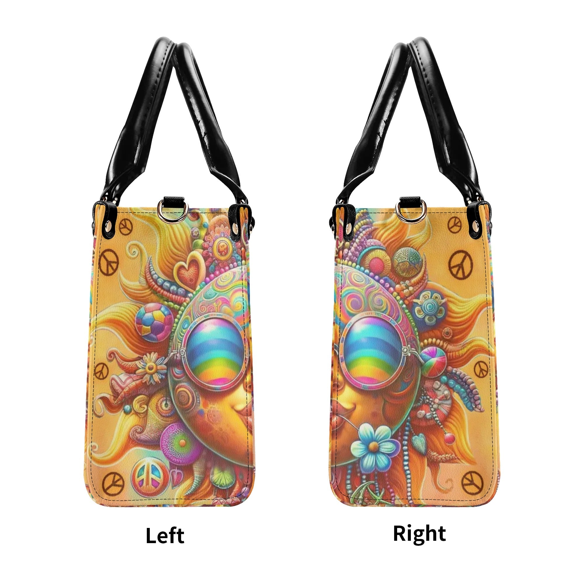 Be You The World Will Adjust Psychedelic Sun Inspirational Hippie Leather Bag _5_ Rd8vA
