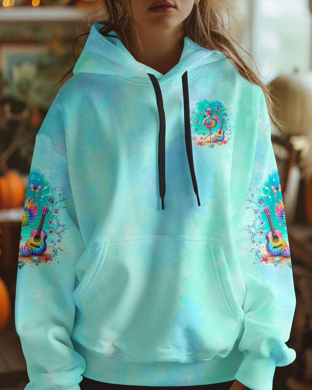 Be You The World Will Adjust Tie Dye Flamingo Beach AOP Shirts _4_ XCKex