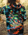 Be You The World Will Adjust Tie Dye Frog Mushroom Psychedelic AOP Shirts _12_ uEv1q