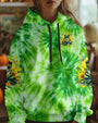 Be You The World Will Adjust Tie Dye Frog with Sunflowers Hippie Graphic AOP Shirts _4_ 1rIZj