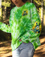 Be You The World Will Adjust Tie Dye Frog with Sunflowers Hippie Graphic AOP Shirts _6_ A3pka