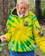 Be You The World Will Adjust Tie Dye Peace Frog and Sunflower AOP Shirts _2_ aQj5R