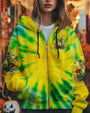 Be You The World Will Adjust Tie Dye Peace Frog and Sunflower AOP Shirts _6_ OH2hA