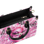 Be You The World will Adjust Bold Pink Flamingo with Butterflies Design for Women Leather Bag _5_ QgANP