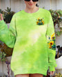 Being Yourself The Wrong Thing To Do Green Frog Sunflower Peace AOP Shirts _2_ gnVPL