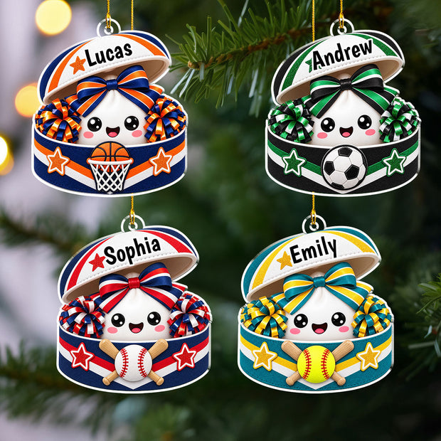 Little Holiday Spirit - Personalized Acrylic Ornament - Gift For Family