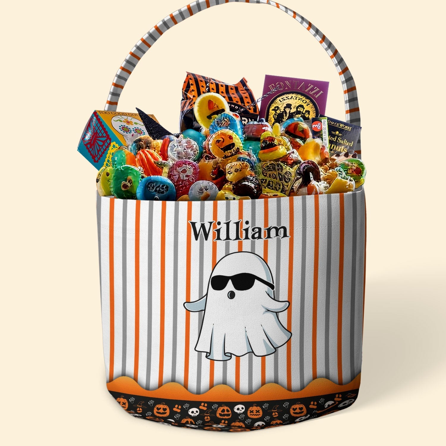 Boo Kid Name Halloween Personalized Halloween Spooky Basket4