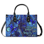 Butterflies Appear When Angels Are Near Blue Butterfly Angel Tribute Leather Bag _7_ CovbW
