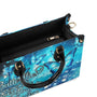 Butterflies Appear When Angels are Here Blue Angel Butterfly Inspirational Leather Bag _10_ MVNcF