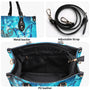 Butterflies Appear When Angels are Here Blue Angel Butterfly Inspirational Leather Bag _11_ Uwb0M