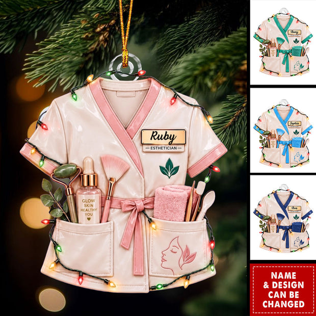 Just A Girl Who Loves Skincare Christmas Gift For Her - Personalized Acrylic Ornament HH02
