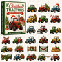 CHRISTMAS_KICKOFF_40_OFF_ _Christmas_Tractors_Advent_Calendar_2026_ _24 Day_Festive_Countdown_Acrylic_Charms_Blind_Box_ _Gift_For_Farmers