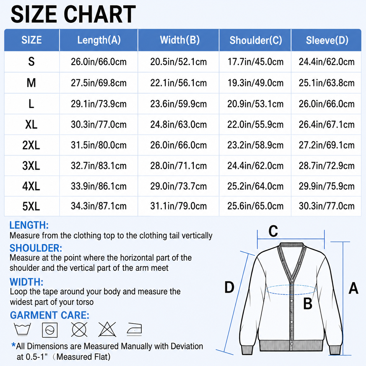 Cardigan SizeChart_df14c560 d5ae 4ee1 ba46 879b7f863938