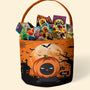 Cat Pumpkin Halloween Trick Or Treat Bag Personalized Halloween Spooky Basket7