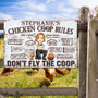 Chicken Coop Rules Personalized Metal Sign Backyard Chicken Coop Decor Gift For Farmer_ Chicken Lover_ Chicken Keeper _1