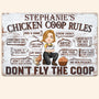 Chicken Coop Rules Personalized Metal Sign Backyard Chicken Coop Decor Gift For Farmer_ Chicken Lover_ Chicken Keeper _2