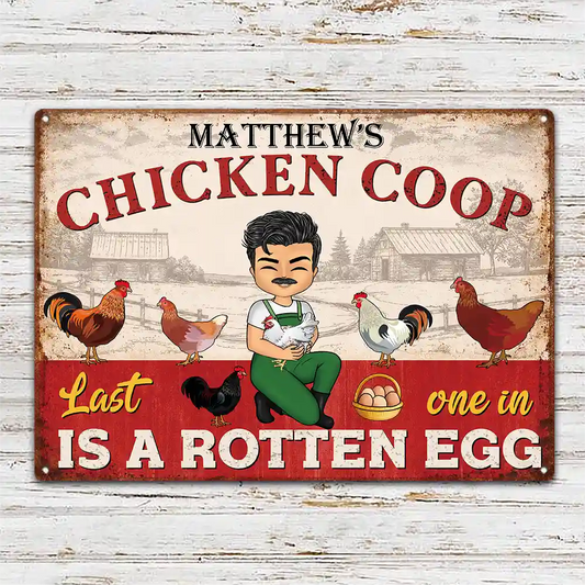 ChickenCoopMotherCluckers PersonalizedClassicMetalSigns TG299 CLA2479 Mockupweb1_73defb0d 2e8c 4062 b4cd 91299092d0a9