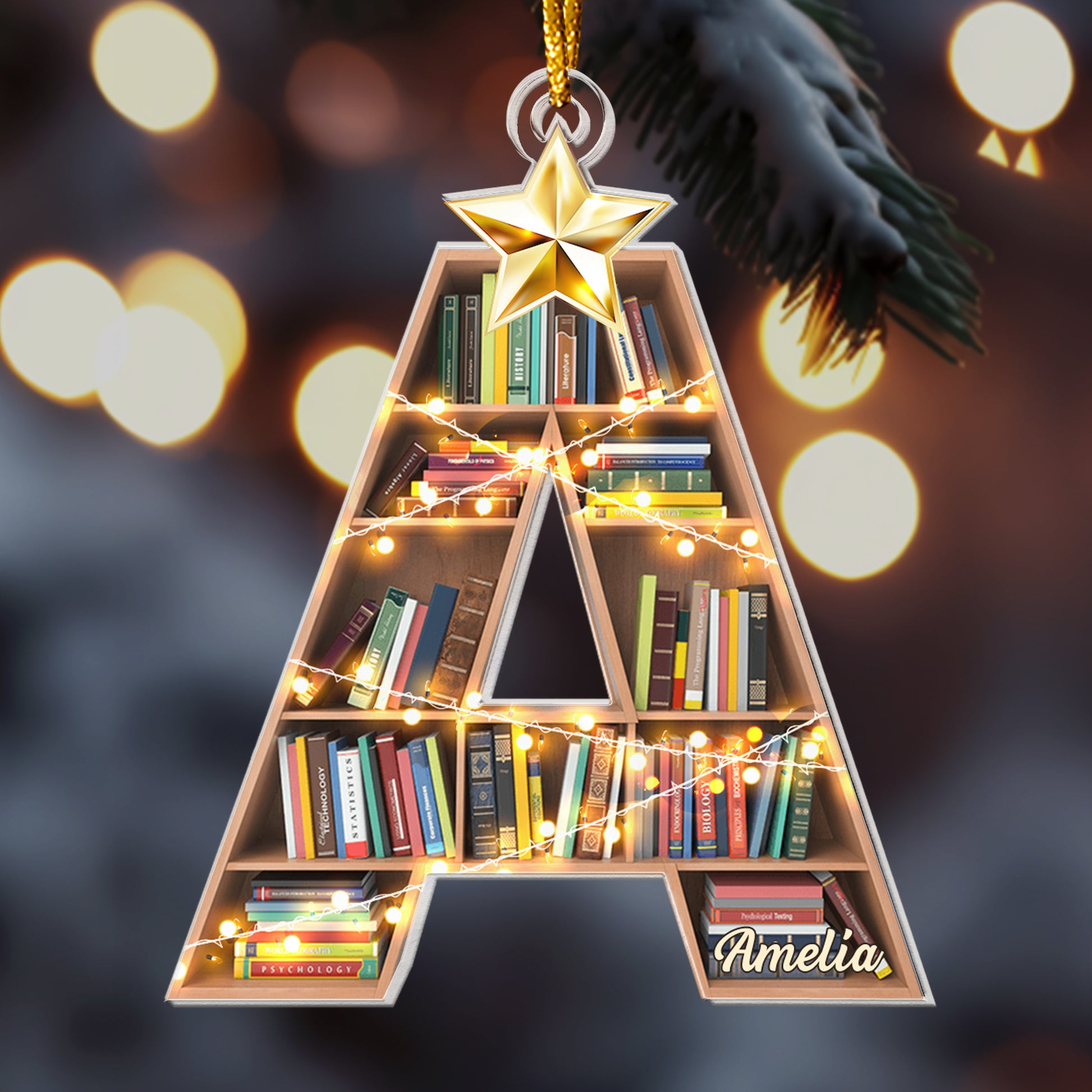Christmas Booklovers Ornaments C