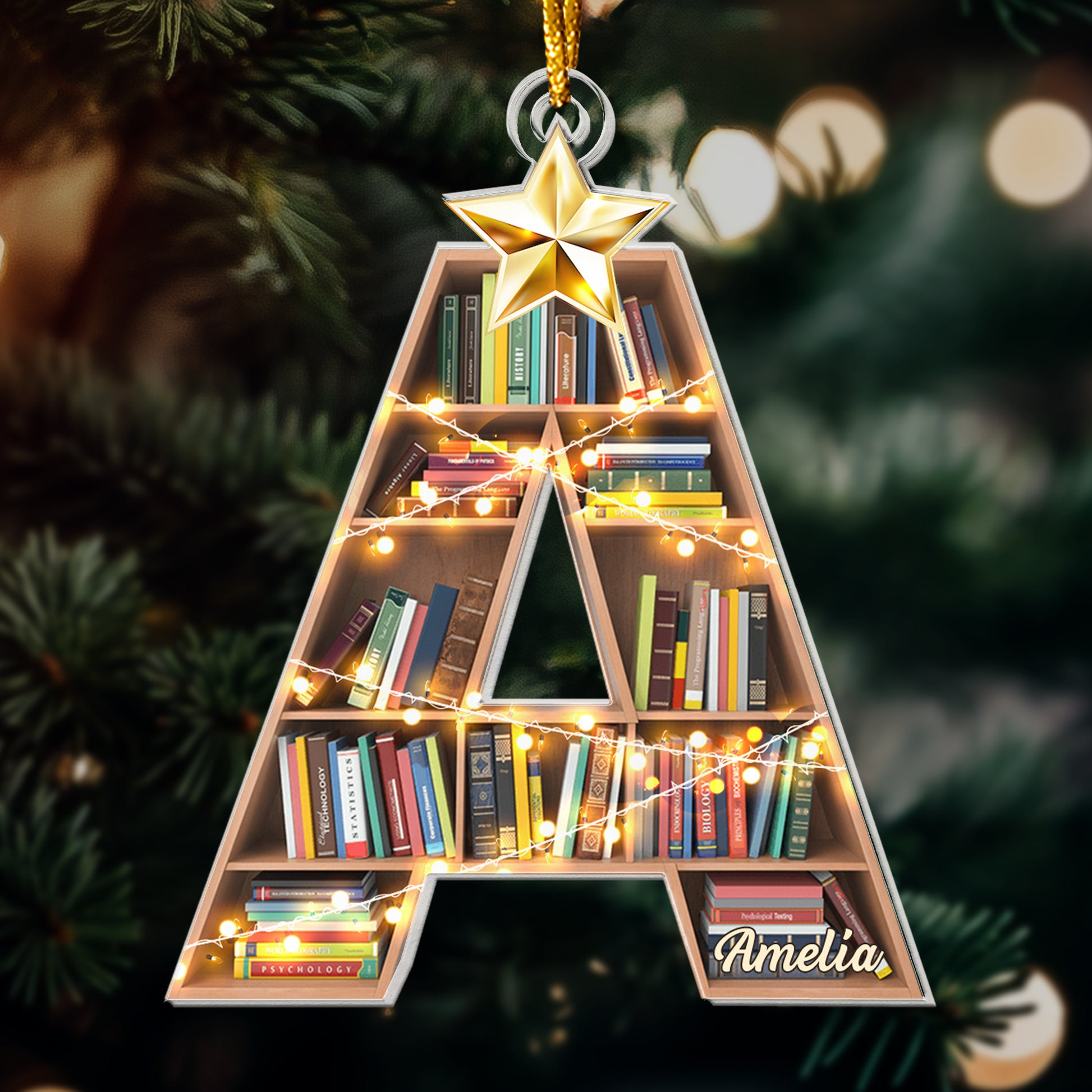 Christmas Booklovers Ornaments C_1