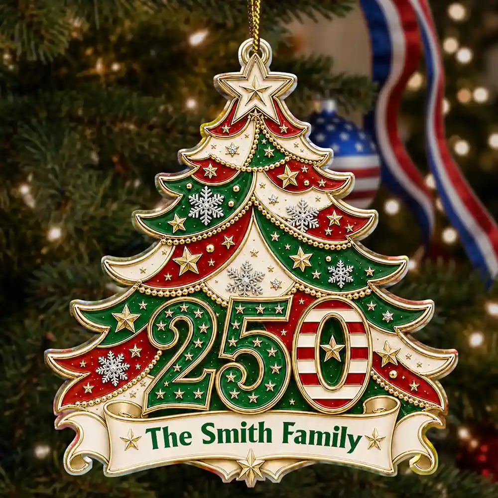 Christmas Home For The Holidays Personalized Custom Shaped Acrylic Ornament TT1392 IMA211 MK1