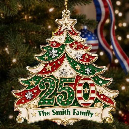 Christmas Home For The Holidays Personalized Custom Shaped Acrylic Ornament TT1392 IMA211 MK1