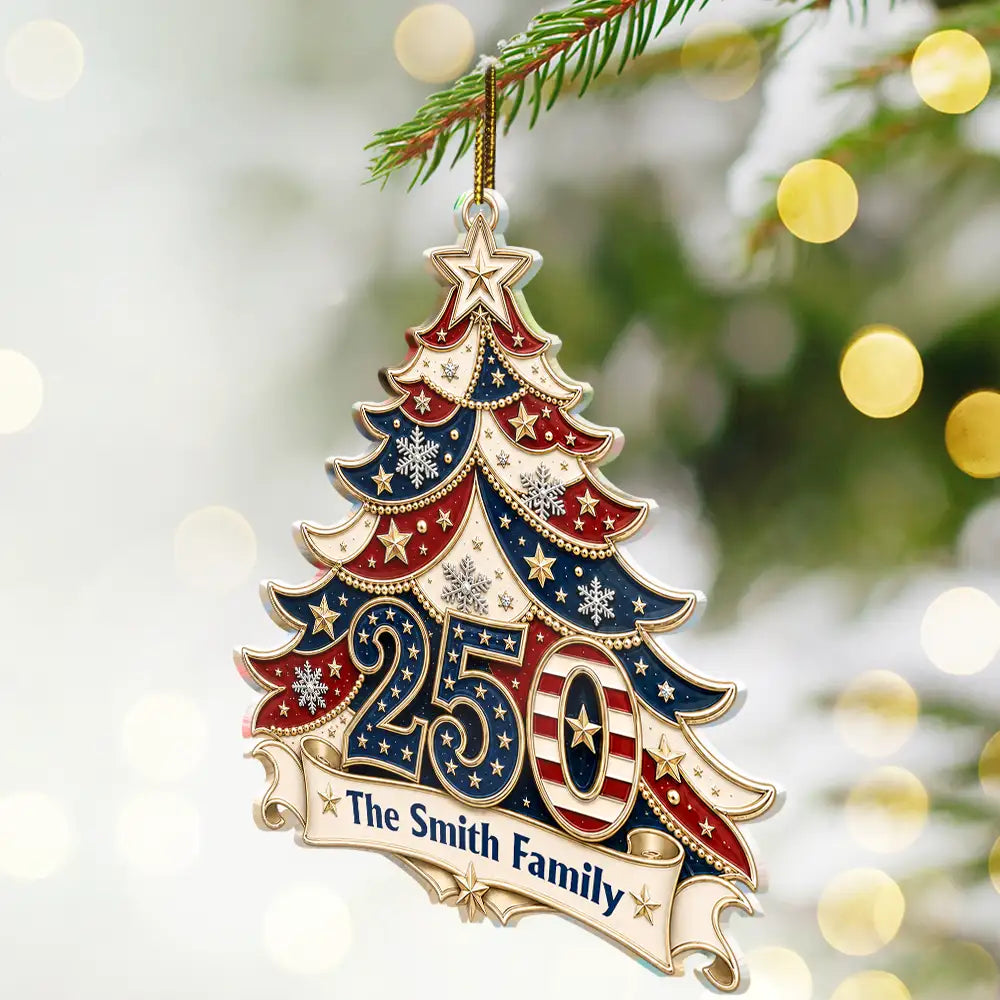 Christmas Home For The Holidays Personalized Custom Shaped Acrylic Ornament TT1392 IMA211 MK2
