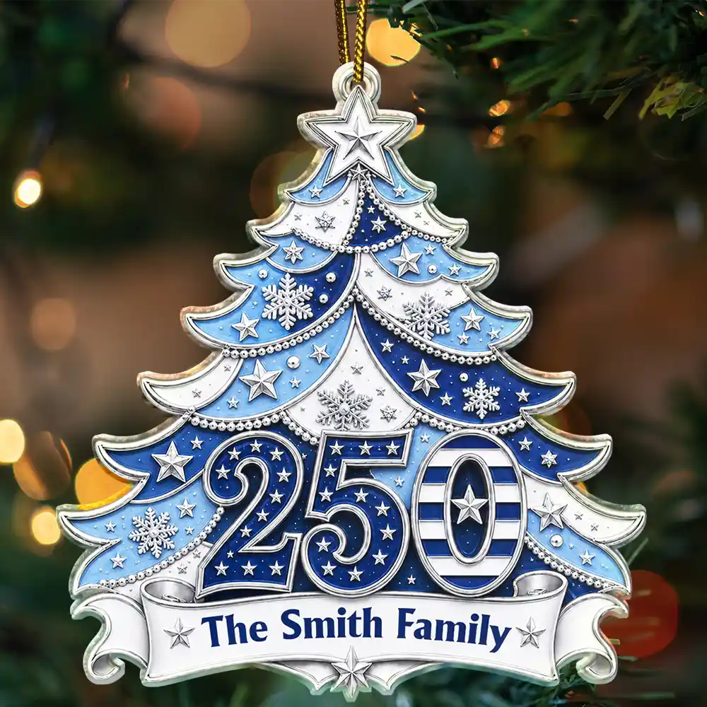 Christmas Home For The Holidays Personalized Custom Shaped Acrylic Ornament TT1392 IMA211 MK3