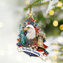 Christmas Proud America Family Personalized Custom Shaped Acrylic Ornament TT1390 IMA209 MK1